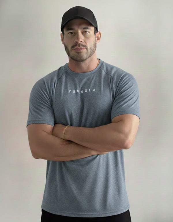 Playera Para Hombre Manga Corta Licra Abraham