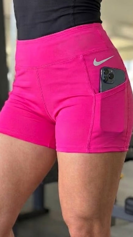 Short de Licra Para Dama Porta Celular