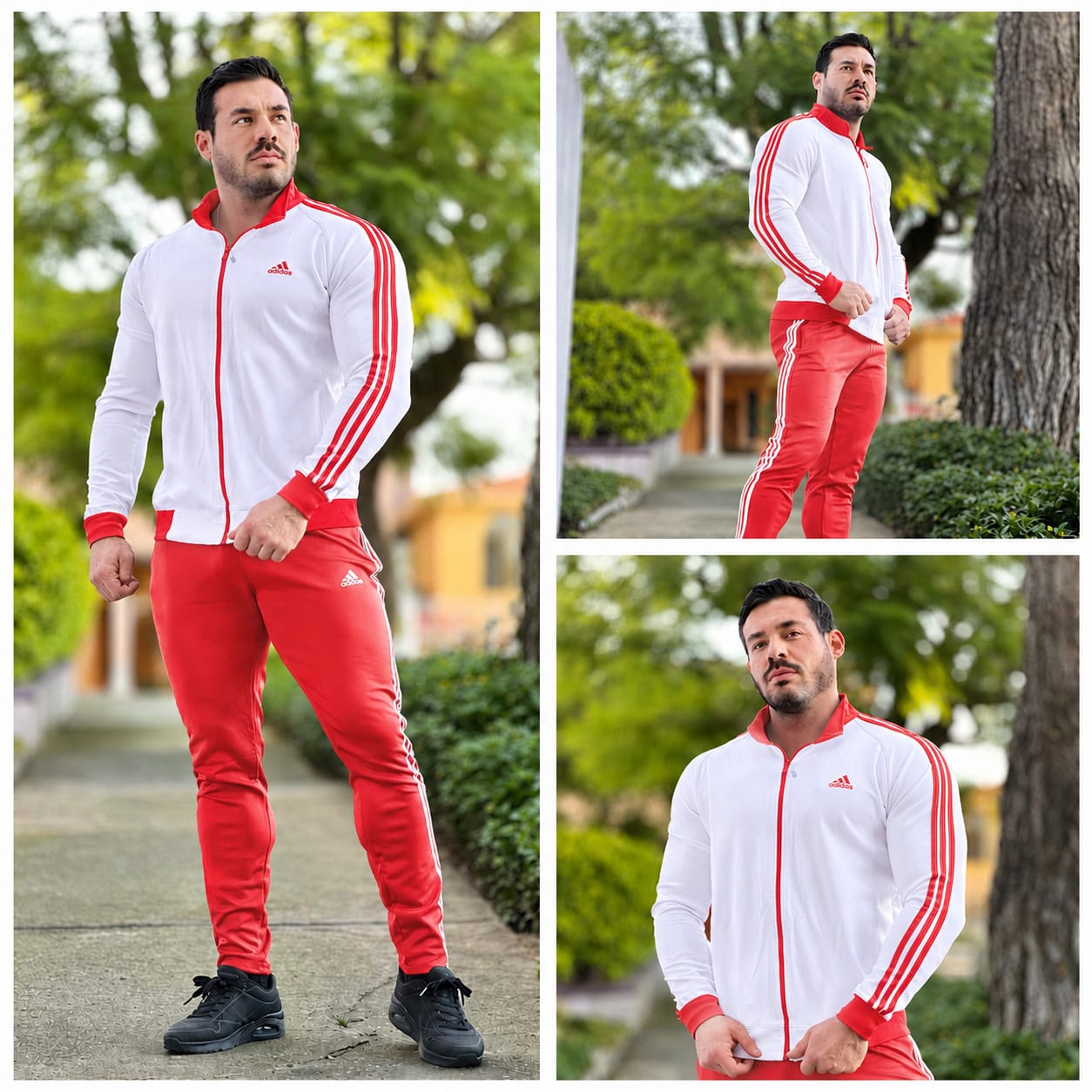 Conjunto Deportivo Para Hombre Combinado Recto