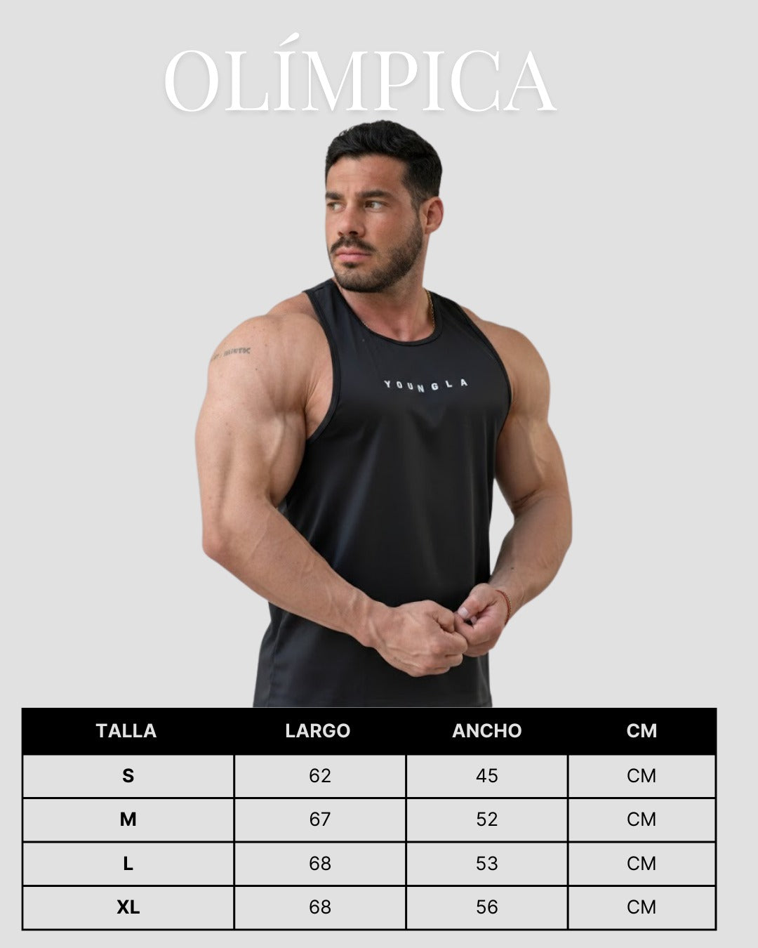 Playera Para Hombre Olimpica GYM