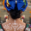 Moño Dia de Muertos Para Dama