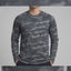 Playera Manga Larga Para Hombre Camuflaje