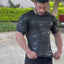 Playera deportiva manga corta para hombre Militar