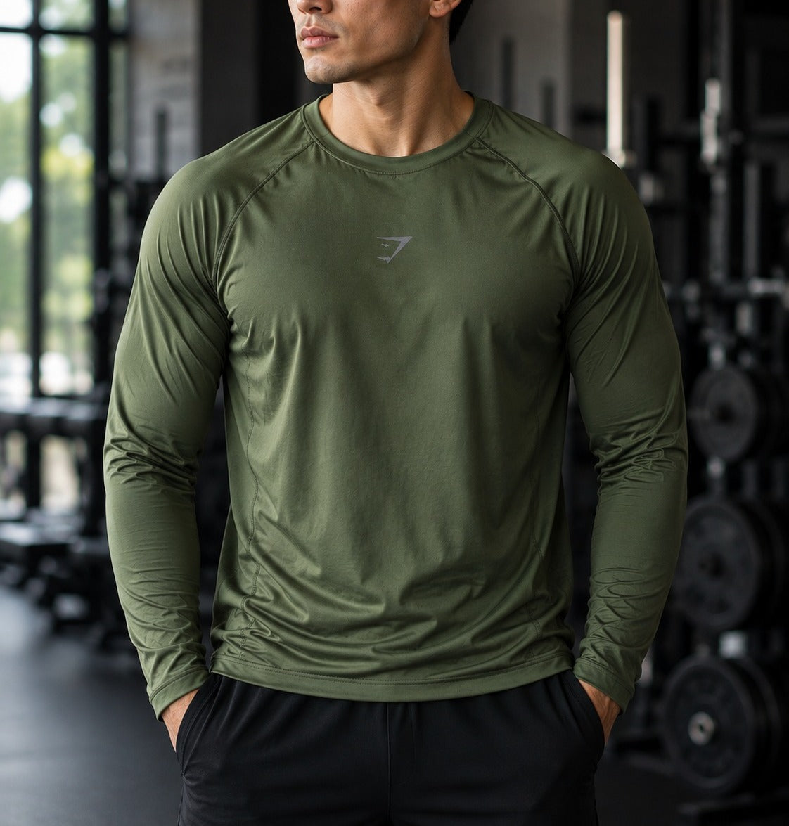 Playera Manga Larga GYM