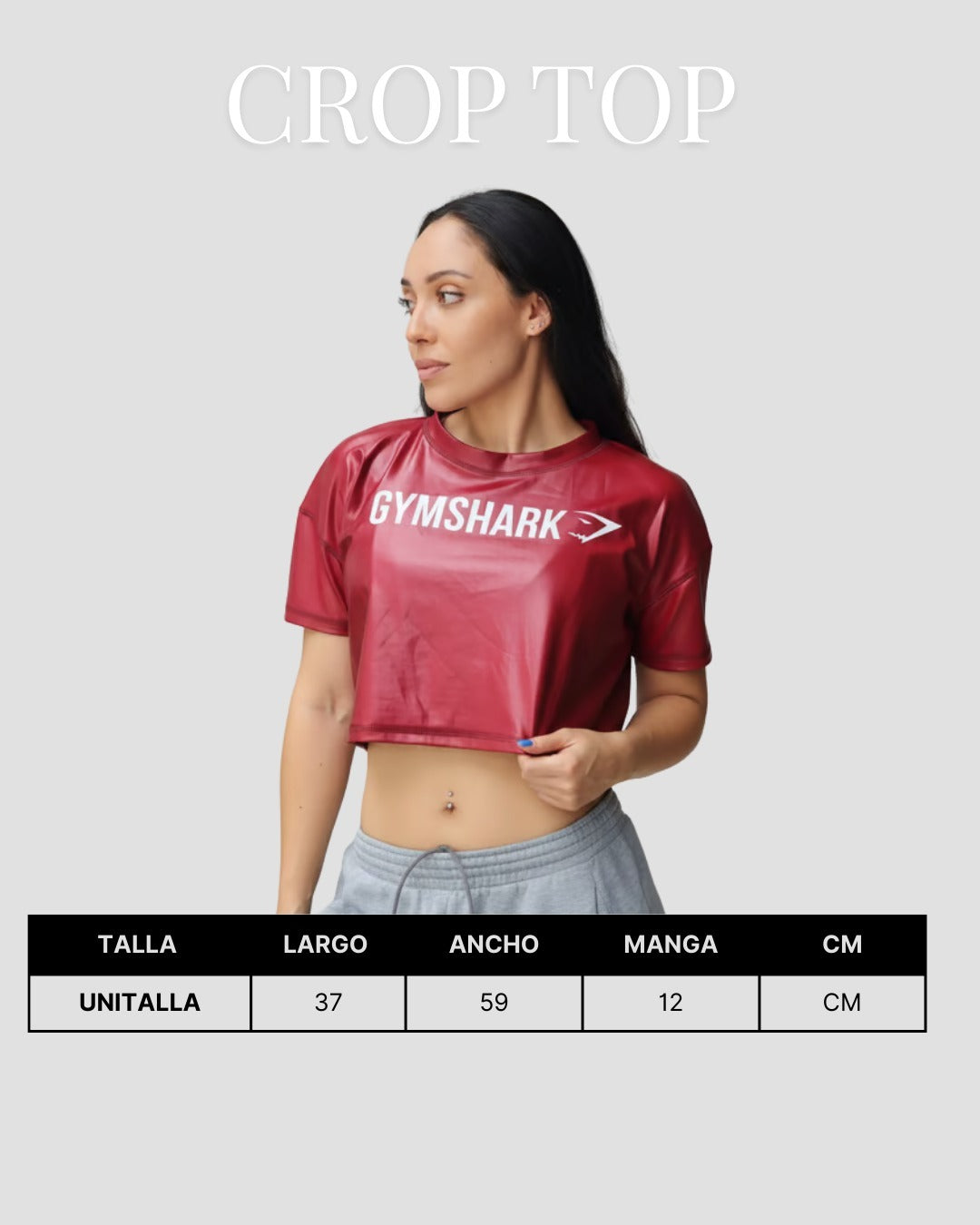 Crop Top Platinado